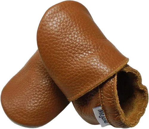 Miniatura 4 de Mejale - Zapatos de bebé para niños pequeños con suela suave de piel