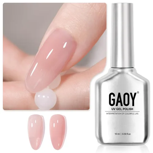 Miniatura 17 de GAOY Esmalte de uñas en gel pastel, 16ml (0.54 onzas líquidas) Rosa, esmalte de gel que se quita remojando y se cura con luz UV para primavera