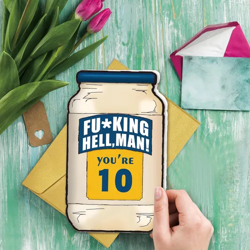 Miniatura 5 de Tarjeta de cumpleaños número 10, regalos de feliz cumpleaños número 10 para niños y niñas, divertidas decoraciones de 10 cumpleaños para hijo e hija