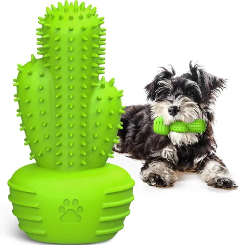 Miniatura 13 de Pamlulu Juguetes masticables para perros, cepillo de dientes para limpieza dental para perros pequeños, medianos y grandes, juguetes chirriantes