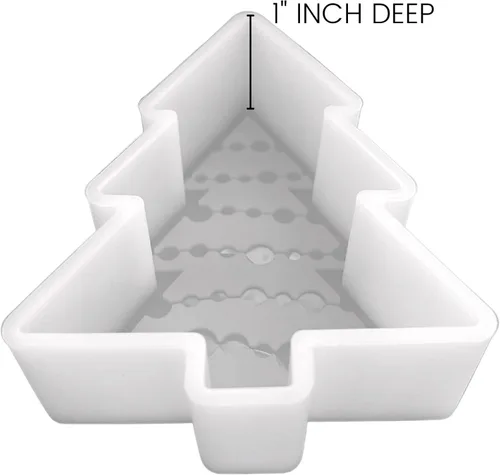Miniatura 4 de Molde de silicona Freshie para árbol de Navidad 3.25 pulgadas de ancho x 4.25 pulgadas de largo x 1 pulgada de profundidad Freshies, molde