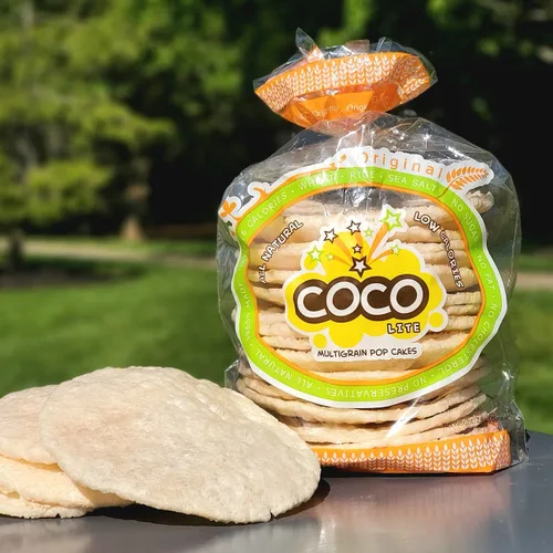 Miniatura 5 de COCO LITE ORIGINAL - Paquete de 4 pasteles de arroz reventados, sin OMG, galletas de arroz ligeras y aireadas, patatas fritas de arroz multigrano