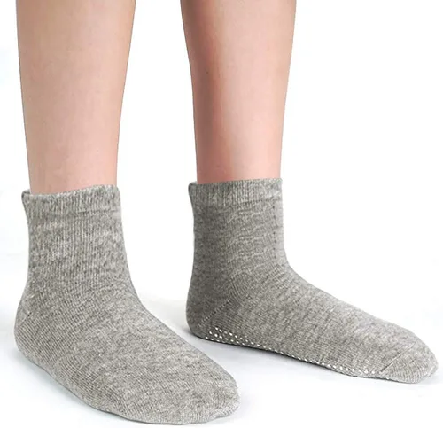 Miniatura 7 de Tphon Calcetines antideslizantes para niños pequeños, 12 pares de calcetines antideslizantes para bebés de 1 a 10 años