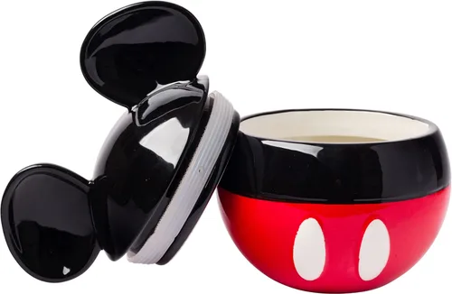 Miniatura 4 de Silver Buffalo Disney Mickey Mouse Icon - Tarro de galletas esculpido en 3D de cerámica pintado a mano (pequeño)