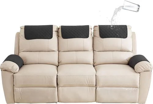 Miniatura 14 de XMAYODS Funda impermeable para sillón con reposabrazos, fundas antideslizantes para sofá y reposacabezas, fundas para respaldo, fundas para sillón