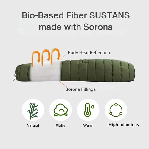 Onewind Colcha Superior para Hamaca con Caja para Pies, Edredón Ligero y Portátil para Dormir, Saco de Dormir para Camping para Mochilero y De Verde