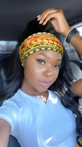 Miniatura 5 de Huachi Diademas anchas para mujer, bohemias, para entrenamiento, para el cabello, con nudos africanos, antideslizantes, turbante, deporte, yoga