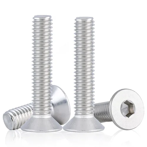 Miniatura 9 de Tornillos de cabeza plana M4 de 0.787 in, tornillo y perno de cabeza plana M4-0.028x0.787 in, pernos avellanados de acero inoxidable, accionamiento