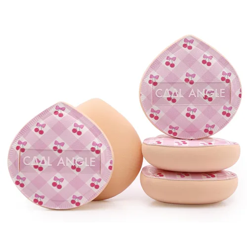 Miniatura 16 de COOL-ANGLE Paquete de 4 Esponjas de Maquillaje Rosa Para Base, Corrector y Polvo, Esponja Mezcladora Sin Látex Para Maquillaje Natural y Fácil, a2