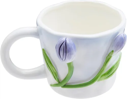 Miniatura 12 de Taza de cerámica de Narval con animal 3D oculto en el interior, taza de 12 oz con figura de dibujos animados hecha a mano, linda taza sorpresa