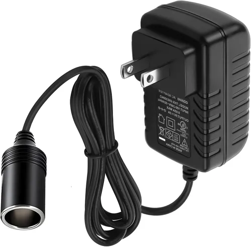 Convertidor de 110V a 12V, adaptador de encendedor de cigarrillos para coche - Convertidor de CA a CC (110V-240V a 12V), adaptador de corriente para