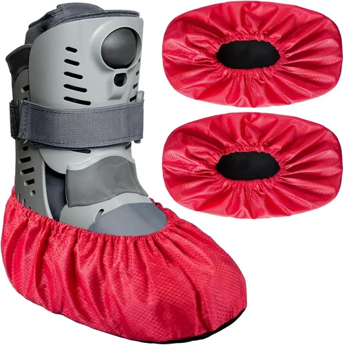 Miniatura 10 de Shyyween 2 piezas de fundas para botas de caminar Air Cam para fracturas médicas, fundas impermeables para botas de yeso, fundas para zapatos