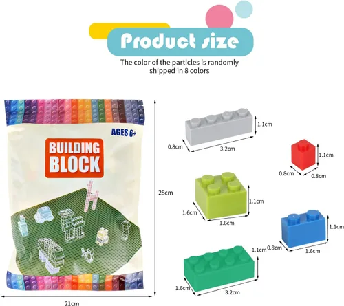 Miniatura 5 de Ladrillos clásicos a granel compatibles con placa base Lego, bloques de construcción en color aleatorio, juego creativo para niños, forma mixta