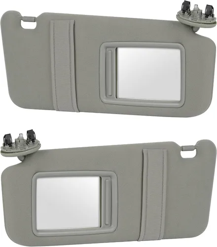 Youxmoto - Viseras solares para lado izquierdo del conductor y lado derecho del pasajero para Toyota Camry 2007 2008 2009 2010 2011 sin techo