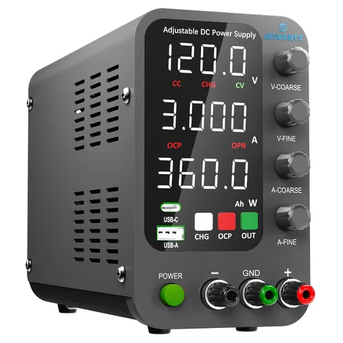 Miniatura 8 de Fuente de alimentación de CC variable, 0-30V 0-10A Fuente de alimentación de banco regulada de CC con pantalla LED de 4 dígitos de alta precisión