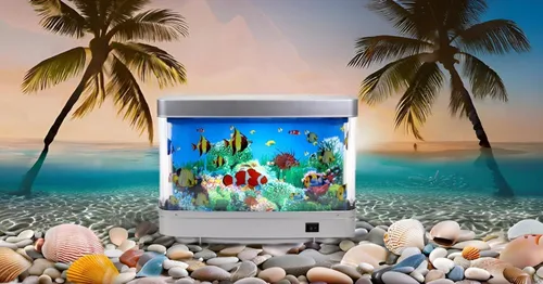 Miniatura 4 de Lightahead Lámpara artificial sensorial para acuario – Tanque de peces falsos virtuales LED con animación de vida marina en movimiento océano