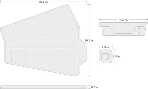 Miniatura 5 de TEKTON Rollo de llave combinada de 9 herramientas (1/4-3/4 in.) ORG27309
