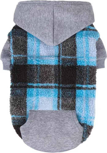 Miniatura 11 de PUPTECK Sudadera con Capucha para Perro Sudadera para Cachorro Suéter Cálido para Perro Ropa de Invierno Abrigos para Clima Frío para Perros Negro