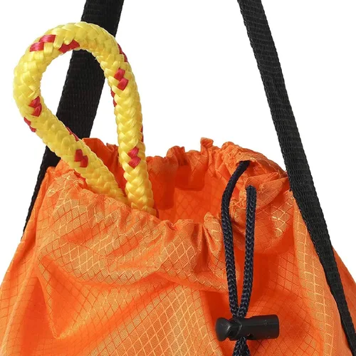 Miniatura 2 de NovelBee Bolsa de cuerda de rescate con línea de polipropileno flotante trenzada de 5/16 pulgadas x 70 pies para kayak y barco de emergencia