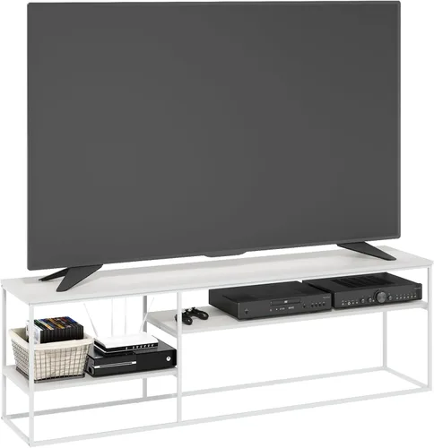 Miniatura 29 de Furinno JAYA - Soporte grande para televisores de hasta 50 pulgadas, nuez de nogal/negro/marrón oscuro de Columbia Nuez Columbia/Negro/Marrón Oscuro