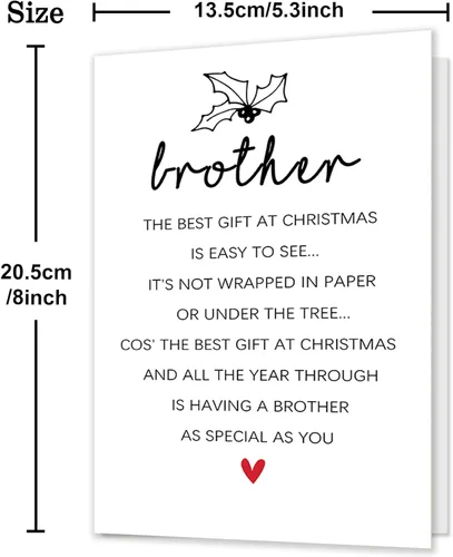 Miniatura 2 de Divertidos regalos de Navidad para hermano, divertida tarjeta de Navidad para cuñado, regalos de Navidad para hermano de hermana, madre, padre