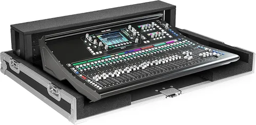 Miniatura 10 de Sound Town Estuche Mezclador ATA de Madera Contrachapada con Protección Interior de Espuma y Ruedas Integradas para Mezclador Digital Midas M32 Negro