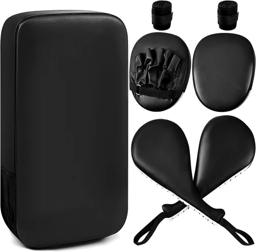 Poen 7 en 1 Taekwondo Kick Pad Boxeo Equipo de entrenamiento Guantes de perforación Artes marciales Banda de muñeca Almohadillas suaves ajustables