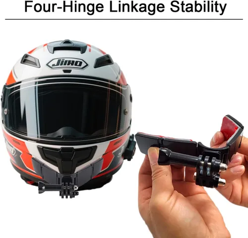 Miniatura 3 de Soporte de barbilla para casco para GoPro, soporte de barbilla adhesivo compatible con casco de cara completa para motocicleta, grabación POV