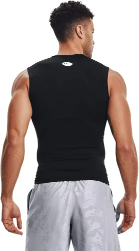 Miniatura 2 de Under Armour HeatGear - Camiseta de compresión sin mangas, para hombre