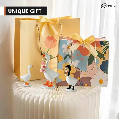 Miniatura 7 de GRAPMKTG Lindo soporte magnético para llaves de ganso de escritorio, estatua de escritorio, decoración divertida de dormitorio, regalos