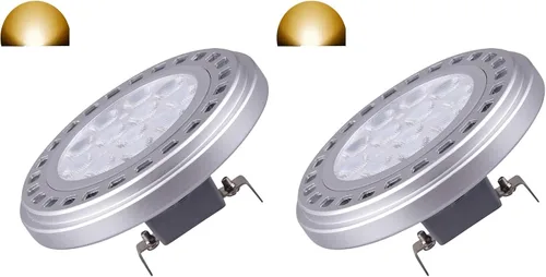 Miniatura 8 de QLEE Bombilla LED AR111 reflector G53 Spot Light 15W 30 ° Beam ángulo de visión blanco cálido 3000 k SMD 15LEDs AC DC 12V Spotlight Track Light