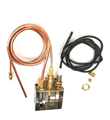 Miniatura 6 de MENSI Chimeneas de gas propano para fogatas, pieza de repuesto de seguridad, montaje de quemador piloto para kit de encendedor de propano