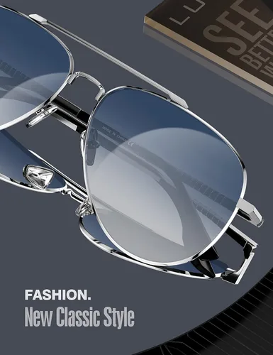 Miniatura 2 de LUENX, Aviator - Gafas de sol polarizadas, para hombres y mujeres, protección UV 400, con funda 60MM