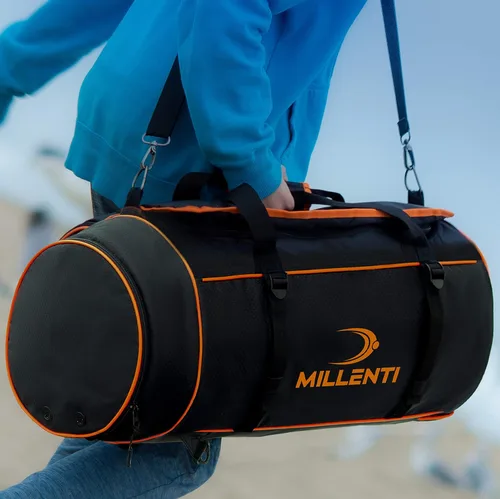 Miniatura 4 de Millenti Bolsa deportiva para mujeres y hombres, mochila de viaje de fin de semana, bolsa de gimnasio de 40 l con compartimento para zapatos, bolsa