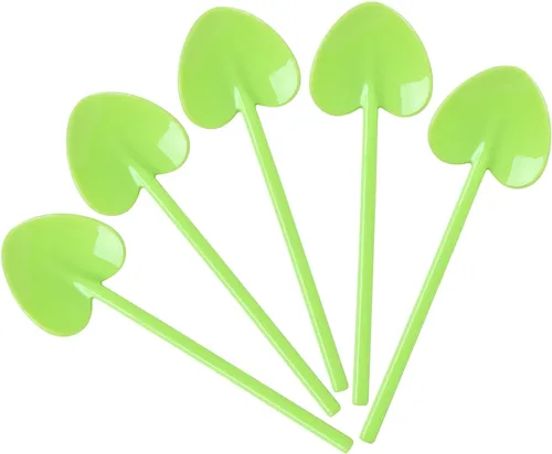 Miniatura 7 de OULIGET Cucharas de degustación de plástico, cucharas de plástico, cuchara de helado desechable, cuchara de postre, 4.1 pulgadas, 100 piezas, color.