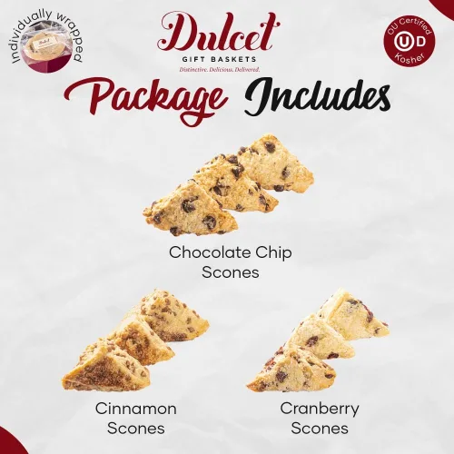 Miniatura 4 de Dulcet Gift Baskets Artesano Scone - Lata de regalo para el día del padre, pasteles gourmet para papá, abuelo, novio o compañero de trabajo.