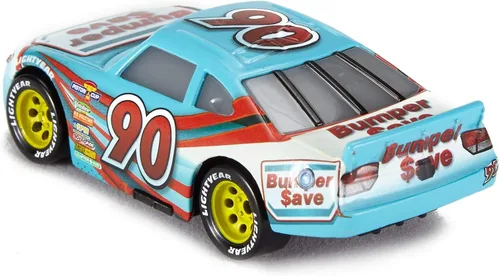 Miniatura 4 de Auto de juguete Disney/Pixar Cars 3, Ponchy Wipeout (con resguardo trasero), vehículo die-cast