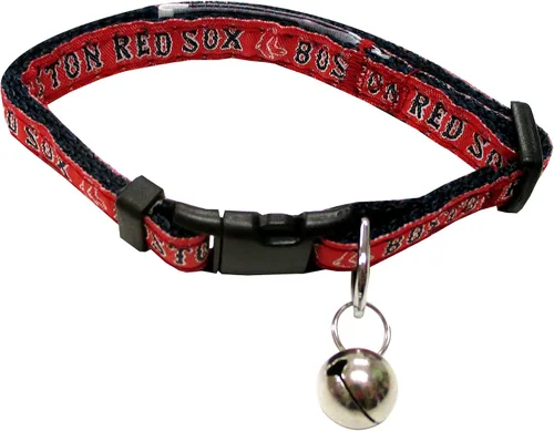 Miniatura 11 de Pets First MLB CAT Collar Atlanta Braves Satin Cat Collar de equipo de béisbol para perros y gatos. Un collar de gato brillante y colorido