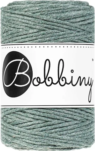 Miniatura 29 de Bobbiny Cordón de macramé de una sola capa para bebé de 0.069 pulgadas (100% algodón reciclado)
