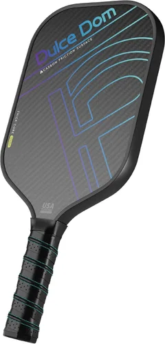 Dulce DOM Juego de 2/4 palas de pickleball aprobadas por USAPA, 4 bolas de pickleball para interiores y exteriores, raqueta de superficie de fibra