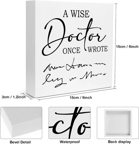 Miniatura 2 de Creoate Letreros decorativos, regalos divertidos para compañeros de trabajo, regalos de dentista para hombres, regalos para el día del médico