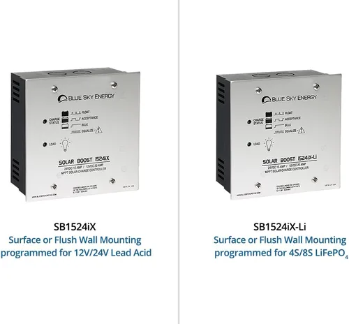 Miniatura 3 de Solar Boost SB1524iX, controlador de carga MPPT 20A/15A para batería de plomo ácido de 12V/24V con carga de batería dual o salida de carga LVD de 20