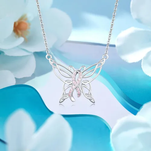 Miniatura 7 de Freesloth Collares de mariposa para mujer de plata de ley 925 con dije de mariposa, collar de mariposa, regalos para niñas