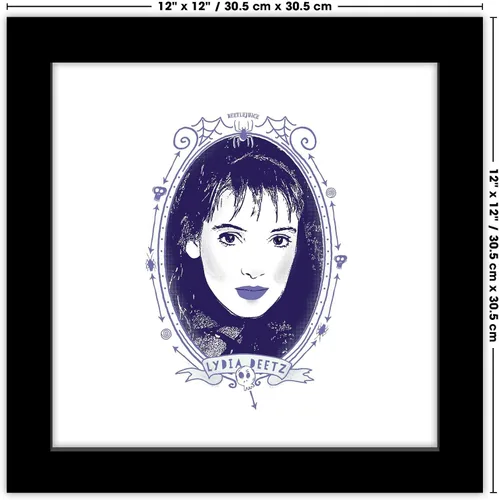 Miniatura 6 de Trends International Gallery Pops Beetlejuice - Póster de pared con retrato Lydia Deetz, 12.00 x 12.00 pulgadas, versión de marco negro