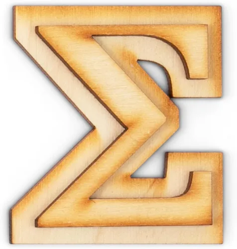 Miniatura 7 de Paquete de 2 letras griegas oficiales de madera para manualidades, Delta - Fuente clásica de 2 pulgadas, letras griegas de madera de doble capa