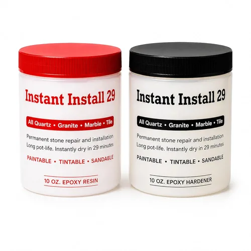 Miniatura 11 de Instant Install 29 Complete - Kit de reparación permanente de epoxi de 4 oz con EZ-Tint 10 g paquete de 5, palitos mezcladores, navaja y tira