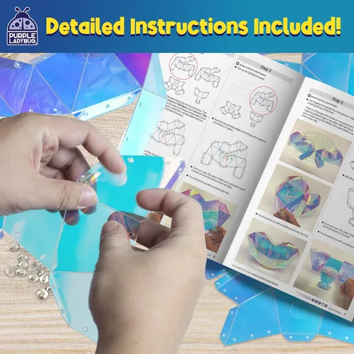 Miniatura 5 de Kit de luz nocturna de bricolaje para niñas, rompecabezas de corazón 3D, regalos para niñas de 8, 9, 10 a 12 años, regalo de cumpleaños para niños