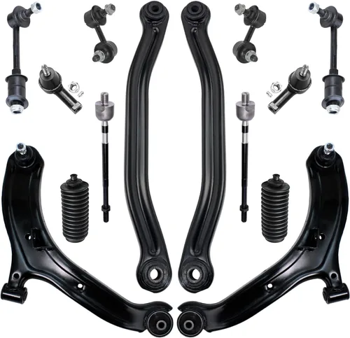 Miniatura 131 de Detroit Axle - Kit de suspensión frontal de 16 piezas para RWD Chrysler 300 Dodge Charger Challenger Magnum 6 brazos de control con rótulas 2