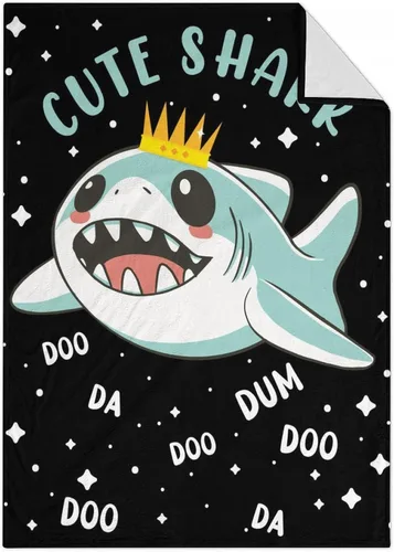 Miniatura 24 de Manta de tiburón para niñas, tamaño de regazo de 30 x 40 pulgadas, manta de felpa suave y peluda para regalo, manta blanca bonita para cama, sofá