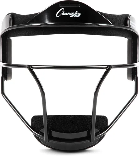 Champion Sports Steel Softball Face Mask – Durable Fielder’s Mask for Youth & Adults, Multiple Colors for Practice & Games Negro